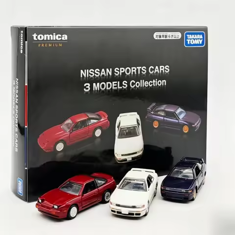 Takara Tomy Tomica Premium Nissan Sileighty Sil80 Drift Sports Car Alloy Diecast Model 3 Models Coll