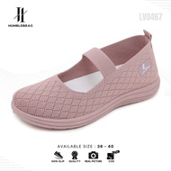 LV0367 Slip-On Shoes Knitted Sports Shoes Wanita