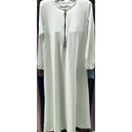 Jubah Plain Muslimah Wear Murah Simple Jubah A Shape Dress With Hidden zip Breastfeeding dress  Spec