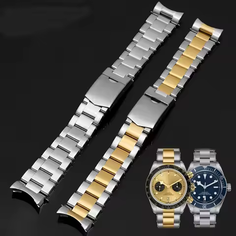 For Tudor Black Bay 79230 79730 Heritage Chrono Solid Stainless Steel Watchband metal Watch Strap Me