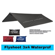 TENDA FLYSHEET 3X4 TRAPTENT FLYSHEET 19 LOP CAMPING TENT FLYSHEET 3X4