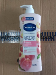 vaseline healthy bright superfood freshlock peach 300ml.exp 02/2026