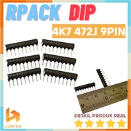 Network Rpack 4K7 9 pin Resistor Pack Array 4.7K 9P