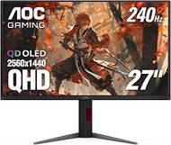 AOC Q27G4ZD 27" QD OLED Gaming Monitor, QHD 2560 x 1440, 240Hz 0.03ms, HDMI 2.0 x2, Display Port x2,