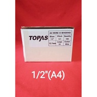 TOPAS Wire BindingRing 35 Rings Binding Size 1/2'' 12.7MM- A4
