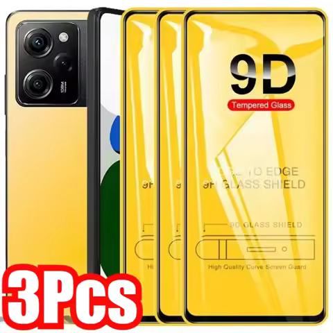 3Pcs 9D Full Cover Protective Glass For xiaomi POCO M7 F7 F6 Ultra Pro Safety Cover For xiaomi POCO 