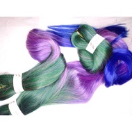 Ombré 82 inches Prestretched Kanekalon Hair Extension Attachment Wig