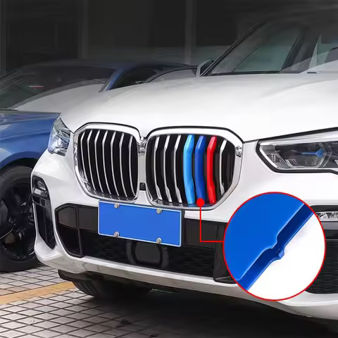 3Pcs Car Grille Trim Strip For BMW X1 X2 X3 X4 X5 X6 X7 E84 F48 F49 F39 E83 F25 G01 F26 G02 E70 F15 
