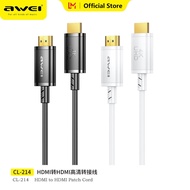 Awei HDMI To HDMI 2.0 Cable 4K 60Hz 480 Gbps Dynamic HDR UHD Dolby Vision HDR10 Dolby Atmos eARC Ste