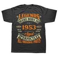 Streetwear Graphic T-Shirt Short Sleeves Men's Clothing 72nd Anniversary Birthday Gift Legend 1953 M