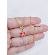 925 SILVER GOLD PLATED CHILDREN'S NECKLACE