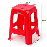 全城熱賣 - 塑膠椅子 家用加厚高凳子 可疊放休閒簡約風格板凳 戶外高款塑膠凳子（快遞送貨上門）