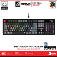 คีย์บอร์ด Signo รุ่น KB-722 Marozza Hotswap พร้อม Software Marco Red Blue Brown Switch มีประกัน Blac