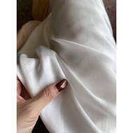 Thin and light white satin silk /1 m, size 1 m5 ️ ️