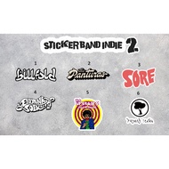 INDIE 2 BAND STICKER AESTHETIC INDIE BAND STICKER / HELMET STICKER MOTORCYCLE STICKER LAPTOP STICKER
