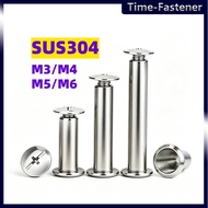 Binder Screw / Chicago Screw / Book Binding Screws(304 Stainless Steel)   M3/M4/M5/M6 * L4-160mm 【TI