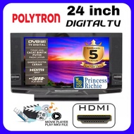 Tv led Polytron 24 inch 24D123 model tabung