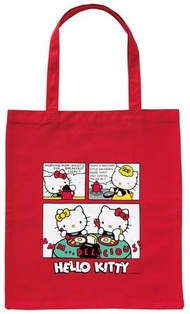 Happy賞 Hello Kitty 50週年 C賞 手提袋- 紅色[平行進口]