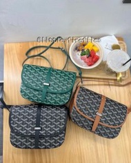Goyard Belvedere Monogram Mailman Saddle Bag