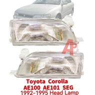 Toyota Corolla AE100 AE101 EE100 EE101 SEG Head Lamp Headlight 1992 - 1995 New 1 Pair Left and Right