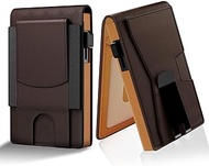 Wallet for Men, Mens Minimalist Wallet 9-12 Cards, Slim Compact Wallet with Money Clip & ID Window, 