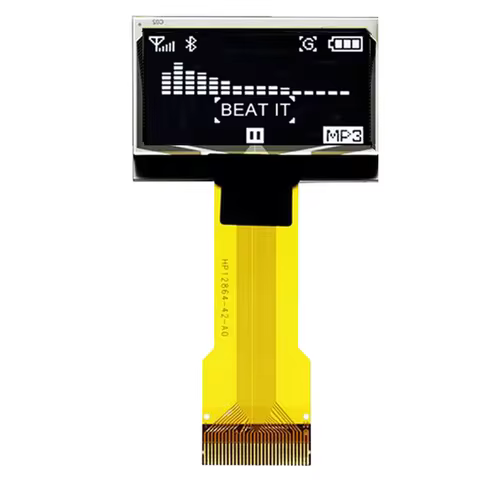 0.96 Inch OLED 128X64 Fingerprint lock Long Cable Line SSD1306 Driver SPI Serial IIC I2C 30P Plug-In