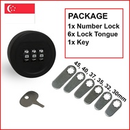 Singapore Big Number Easy-View Mailbox Lock | Support All | Letterbox | Free 6 Lock Tongue
