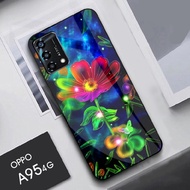 [G27] Oppo A95 4G Glass Softcase - Mirror Softcase - Oppo A95 4G Glass Softcase - Oppo A95 4G Glass 