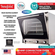 Innofood Twin Turbo Fan Convection Oven Ideal For Bread And Biscuits KT-BF4MF