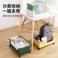 Mobile book storage box textbook storage rack play book box book storage student desk book storage J