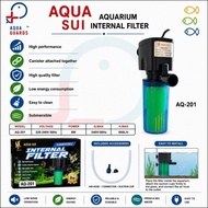 AQUA SUI AQ-201 Aquarium Internal Filter 8W 600L/H Submersible Fish Tank Water Pump Filter Oxygen Ae