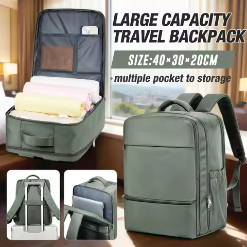 Ryanair 40x30x20cm Large Capacity Travel Backpack,14-Inch Laptop Bag, Hiking, Office - Lightweight B