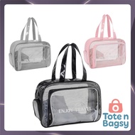 TT Clear Travel Bag | Beg Mandi Lutsinar | Waterproof Gym Bag for Airport / Beach / Travel