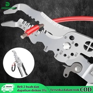 SIKU Electrician's Pliers Crimping Pliers Press Multi-Function Professional Elbow Peeler Wire Cutter, Wire Cutter Crimper, Wiring Tools, Hand Tools