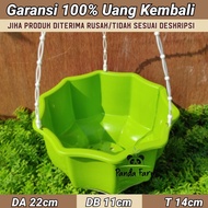 Pot Gantung Bunga Tanaman Cantik No 8 Enoki - Warna Hijau