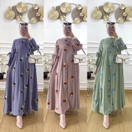 FAWZIYA DRESS // DRESS CRINCKLE EMBRODERY TERBARU