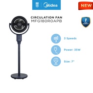 Midea MFG180R0APB 3 Blades 7 Inch Circulation Fan With 3 Speed Levels & Remote Control