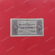 Uang Kuno Indonesia 5 Gulden Tahun 1930 Seri COEN nedherland indie