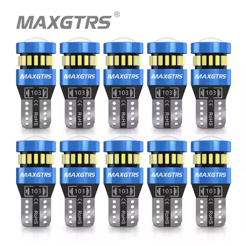 10Pcs W5W LED Canbus T10 LED Car Parking Interior Lighting for BMW E46 E90 F10 E39 E60 E87 E36 Kia S