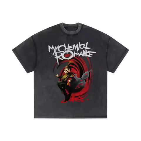 Washed Vintage My Chemical Romance Three Cheers for Sweet Revenge Album Graphic Tshirt Men Women Pun
