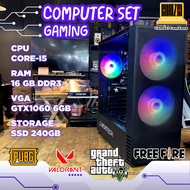 คอมพิวเตอร์ประกอบ Core-i5 / Ram 16GB / SSD 240GB / GTX1060 6GB ทำงาน เล่นเกม PUBGFreefireGTAVValoran