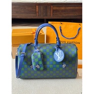 ERS Damier Colorful Air Afrigue Checkerboard Travel Bag Large-Capacity Luggage Bag Cross-Body Bag Sh