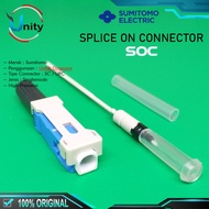 Soc Sumitomo Splicer On Connector SC UPC Fiber Optic Connector