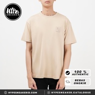 Kaos BURBERRY TAPE SIDE CHECK B POCKET BEIGE Tshirt 100% ORIGINAL