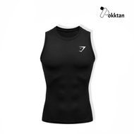 PokkTan Sleeveless Compression Shirt Gymshark Gymhiu Sleeveless Compression Sports Shirt/
