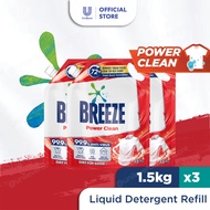 [Bundle of 3 Refill] Breeze Liquid Detergent Refill 1.5kg