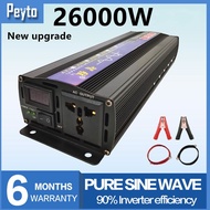 【❤️Pure sine wave inverter❤️】26000W Original power inverter 12V to 220V With LED Intelligent Display