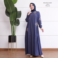 Newest crincle linen Embroidery Robe 0riginal rid