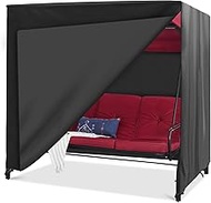 Outdoor Swing Cover Triple Seater Hammock Cover for Porch Swing Canopy Glider Chair and Other Patio 