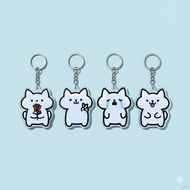 Funny Capoo Cat Keychain